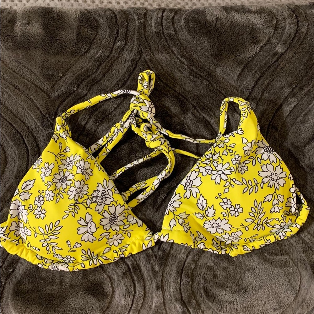 Yellow bikini top